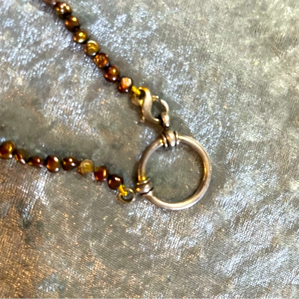 Vintage Chic Brown Beaded Necklace